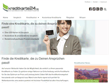 Tablet Screenshot of kreditkarte24.de